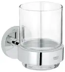 GROHE Стакан стеклянный с держателем Essentials (40447001) фото 1 Aquada.com.ua