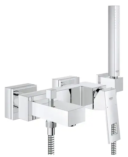 Смеситель для ванны Grohe Eurocube (цвет - хром), с душевым гарнитуром (23141000) фото 10 Aquada.com.ua