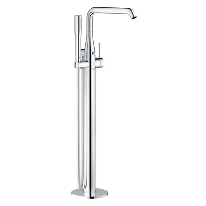 Смеситель для ванны напольного монтажа Grohe Essence (цвет - хром), с душевым гарнитуром (23491001) фото 2 Aquada.com.ua