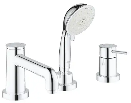 Смеситель на борт ванны Grohe Bau Classic (цвет - хром) (2511800A) фото 4 Aquada.com.ua Смеситель на борт ванны Grohe Bau Classic (цвет - хром) (2511800A) фото 4 Aquada.com.ua
