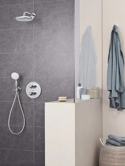 GROHE  Верхній душ с душовим кронштейном 286 мм, 1 режим струменю Tempesta 210 (26411000) фото 3 Aquada.com.ua
