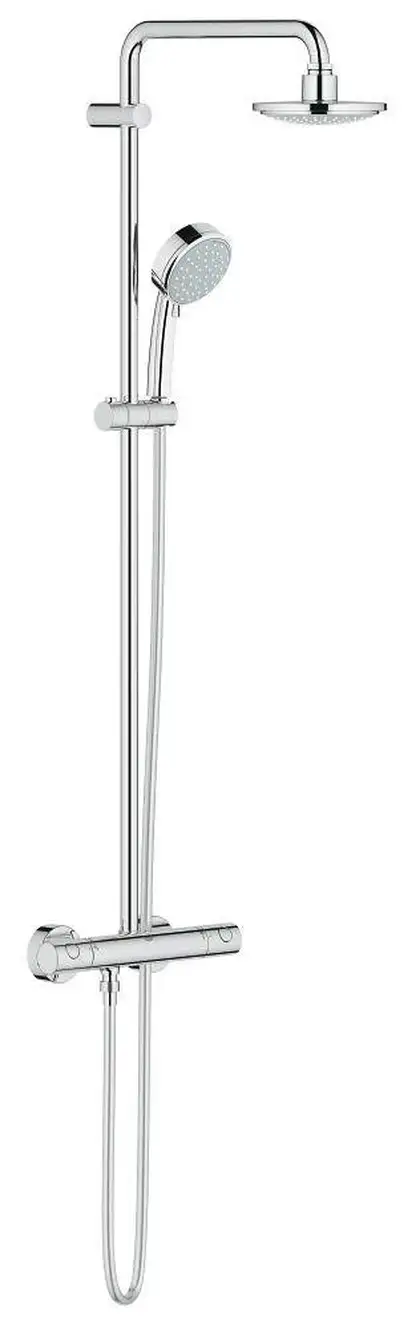 GROHE  Душова система з термостатом для настінного монтажу New Tempesta Cosmopolitan 160 (27922000) фото 4 Aquada.com.ua