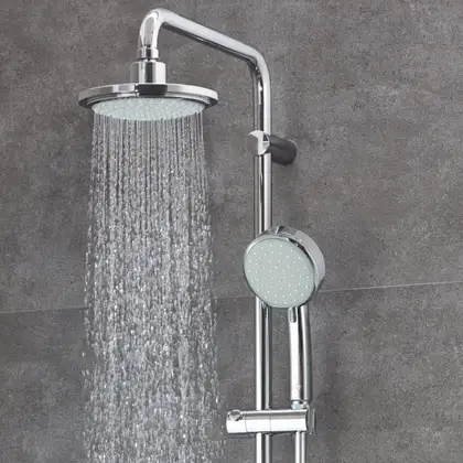 GROHE  Душова система з термостатом для настінного монтажу New Tempesta Cosmopolitan 160 (27922000) фото 6 Aquada.com.ua