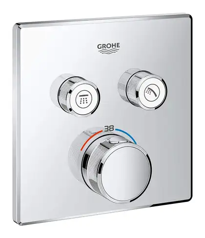 GROHE Термостат для душа, внешняя часть, на 2 потребителя Grohtherm SmartControl (29124000) фото 1 Aquada.com.ua
