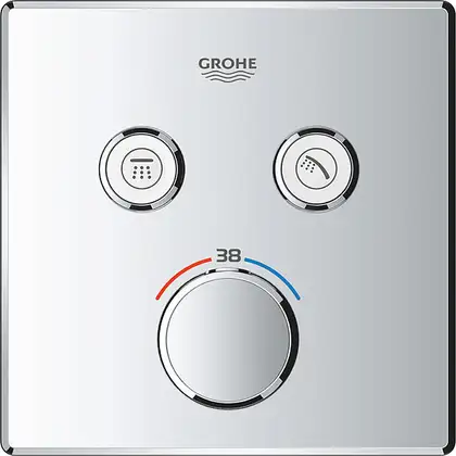 GROHE Термостат для душа, внешняя часть, на 2 потребителя Grohtherm SmartControl (29124000) фото 4 Aquada.com.ua