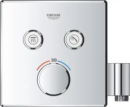 Термостат для ванны на 2 выхода Grohe Grohtherm SmartControl (цвет - хром), со встроенным держателем для ручного душа (29125000) фото 6 Aquada.com.ua Термостат для ванны на 2 выхода Grohe Grohtherm SmartControl (цвет - хром), со встроенным держателем для ручного душа (29125000) фото 6 Aquada.com.ua