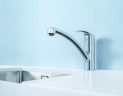 Смеситель для кухни с поворотным изливом Grohe Eurosmart (цвет - хром) (33281002) фото 6 Aquada.com.ua Смеситель для кухни с поворотным изливом Grohe Eurosmart (цвет - хром) (33281002) фото 6 Aquada.com.ua