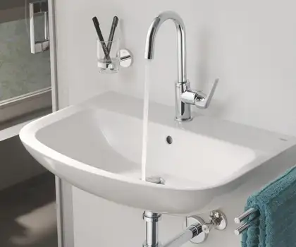 GROHE Стакан стеклянный с держателем Essentials (40447001) фото 3 Aquada.com.ua