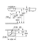 GROHE Раковина BAU CERAMIC (39424000) фото 10 Aquada.com.ua