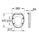 GROHE Сиденье для унитаза BAU CERAMIC (39435000) фото 2 Aquada.com.ua