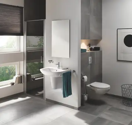 Унитаз подвесной Grohe Bau Ceramic, безоободковый (39427000) фото 13 Aquada.com.ua