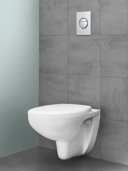 Унитаз подвесной Grohe Bau Ceramic, безоободковый (39427000) фото 4 Aquada.com.ua