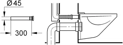 GROHE Подовжувальний патрубок для зливного бачка, 300 мм (37105K00) (37105K00) фото 2 Aquada.com.ua GROHE Подовжувальний патрубок для зливного бачка, 300 мм (37105K00) (37105K00) фото 2 Aquada.com.ua