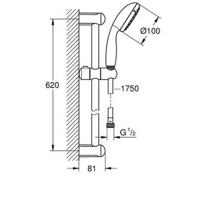 GROHE Набор смесителей для душа 3 в 1 Euroeco (123232S) (123232S) фото 4 Aquada.com.ua