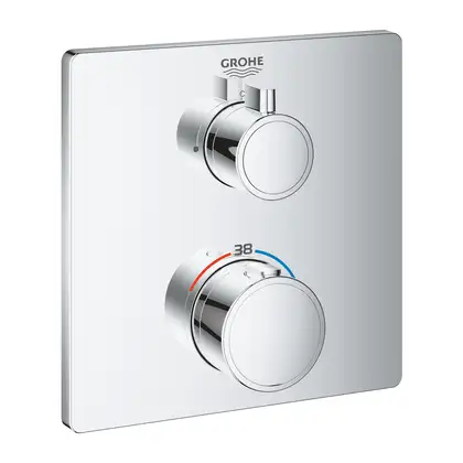 GROHE Термостат для душа с переключателем на 1 положение Grohtherm (24078000) фото 1 Aquada.com.ua