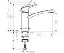 GROHE Ecos M Смеситель для кухни однорычажный, хром (14815000) фото 2 Aquada.com.ua
