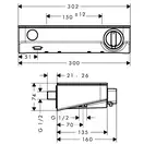 HANSGROHE Термостат для душа Ecostat Select (13171000) фото 2 Aquada.com.ua