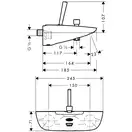 HANSGROHE Смеситель для ванны, однорычажный PuraVida (15472000) фото 2 Aquada.com.ua
