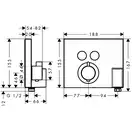 HANSGROHE Термостат для двух потребителей, СМ Shower Select (15765000) фото 2 Aquada.com.ua