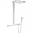 Душевая система с термостатом Hansgrohe Rainmaker Showerpipe 460 3jet (цвет - хром/белый) (27106400) фото 1 Aquada.com.ua