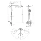 Душевая система с термостатом Hansgrohe Raindance S Showerpipe 300 1jet (цвет - хром) (27114000) фото 2 Aquada.com.ua
