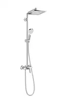 HANSGROHE Душевая система с однорычажным смесителем, хром Crometta E 240 1jet Showerpipe (27284000) фото 1 Aquada.com.ua