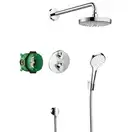 HANSGROHE Душевой набор (верхний, ручной душ, ibox, термостат) ShowerSet Croma Select S/Ecostat S (27295000) фото 1 Aquada.com.ua