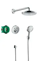 HANSGROHE Душевой набор (верхний, ручной душ, ibox, термостат) ShowerSet Raindance Select S/ShowerSelect S (27297000) фото 1 Aquada.com.ua