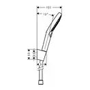 HANSGROHE Душевой набор 120, 3jet, Powder Rain, хром Raindance Select S (27668000) фото 2 Aquada.com.ua
