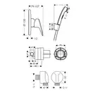 HANSGROHE  Набор скрытого монтажа с гигиенической лейкой Logis  (3А101219) фото 2 Aquada.com.ua
