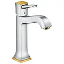 HANSGROHE Смеситель для раковины однорычажный, хром/золото Metropol Classic (31302090) фото 1 Aquada.com.ua