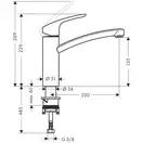 HANSGROHE Смеситель для кухни 160, однорычажный, хром Focus (31806000) фото 2 Aquada.com.ua