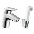 HANSGROHE Смеситель для раковины, однорычажный с гигиеническим душем Logis (71290000) фото 1 Aquada.com.ua