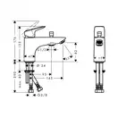 HANSGROHE Смеситель на борт ванны с переключателем на душ Logis Monotrou (71312000) фото 2 Aquada.com.ua