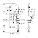 HANSGROHE Смеситель для кухни, однорычажный Logis (71835000) фото 2 Aquada.com.ua