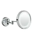 HANSGROHE Зеркало косметическое, с LED подсветкой, хром Logis (73560000) фото 1 Aquada.com.ua