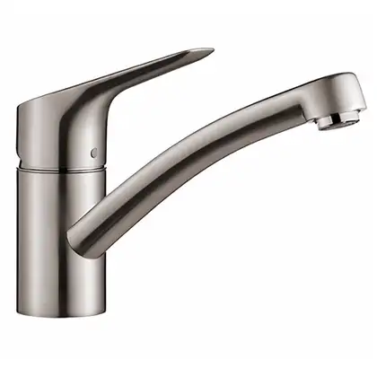 HANSGROHE Смеситель для кухни, однорычажный (steel optic) MySport S (13860800) фото 1 Aquada.com.ua