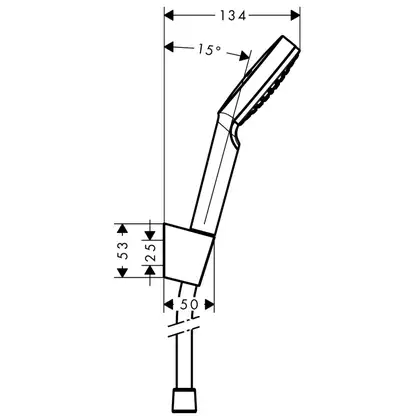 HANSGROHE Душевой набор 1,25 м, белый/хром Crometta 1jet (26690400) фото 2 Aquada.com.ua HANSGROHE Душевой набор 1,25 м, белый/хром Crometta 1jet (26690400) фото 2 Aquada.com.ua