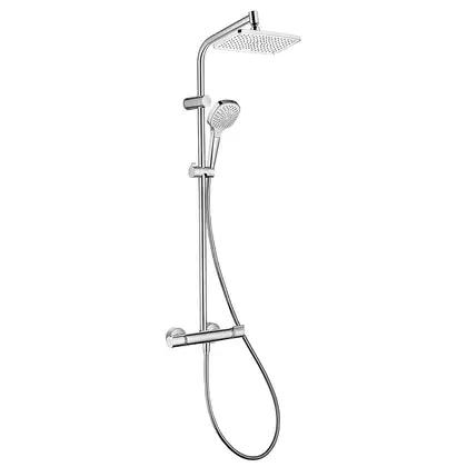 HANSGROHE My Select Showerpipe 240 душевая система с термостатом, белый/хром (26764400) фото 1 Aquada.com.ua