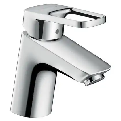 HANSGROHE Смеситель для раковины однорычажный со сливным гарнитуром, хром Logis Loop 70 (71150000) фото 1 Aquada.com.ua