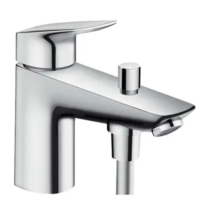 HANSGROHE Смеситель на борт ванны с переключателем на душ Logis Monotrou (71312000) фото 1 Aquada.com.ua