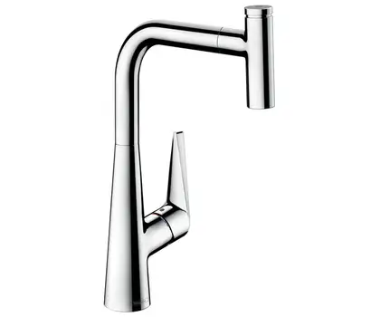 HANSGROHE Смеситель для кухни 300, однорычажный, с выдвижной изливом Talis Select S (72821000) фото 1 Aquada.com.ua