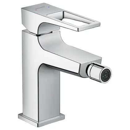 Смеситель для биде Hansgrohe Metropol (цвет - хром), с донным клапаном Push-Open (74520000) фото 1 Aquada.com.ua Смеситель для биде Hansgrohe Metropol (цвет - хром), с донным клапаном Push-Open (74520000) фото 1 Aquada.com.ua