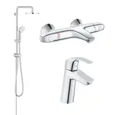 Комплект змішувачів Grohe EuroSmart, хром (34102TS)
