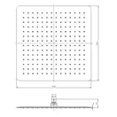Верхний душ Imprese (цвет - хром) 40х40 мм (SQ400SS2) фото 2 Aquada.com.ua