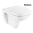Встроенный унитаз, Rimless (безободковый) Roca Debba с сиденьем Soft Close (A34H99L000) фото 1 Aquada.com.ua