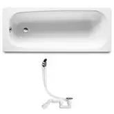 Roca CONTINENTAL ванна 160*70см + сифон Simplex  для ванны (311537) (A21291200R+311537)