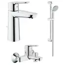 Grohe Комплект смесителей BauEdge 3 в 1 для ванной (123367M) (123367M) фото 1 Aquada.com.ua
