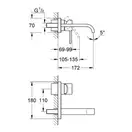 Grohe Allure Смеситель для раковины на два отверстия S-Size (19309000) фото 2 Aquada.com.ua