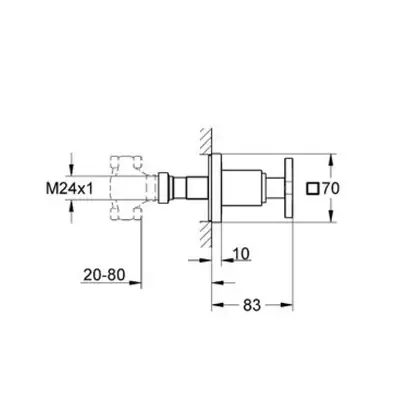 Grohe Allure Накладная панель скрытой вентильной головки (19334000) фото 2 Aquada.com.ua